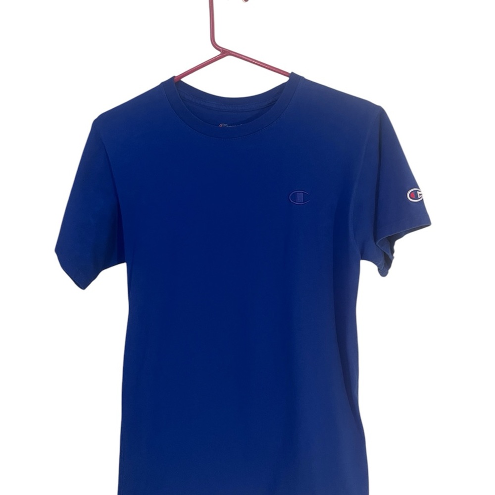 Champion Blue Short‎ Sleeve Tee Classic Crew Neck